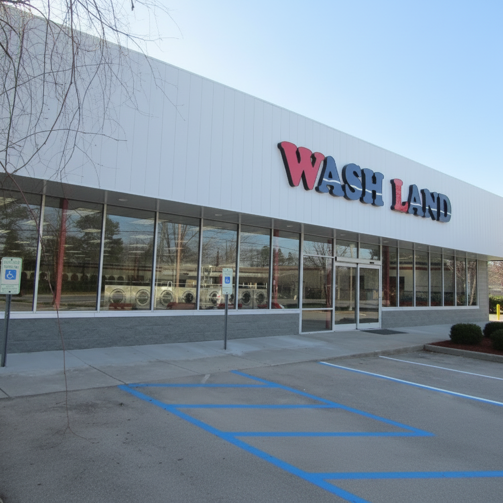 Wash Land laundromat exterior